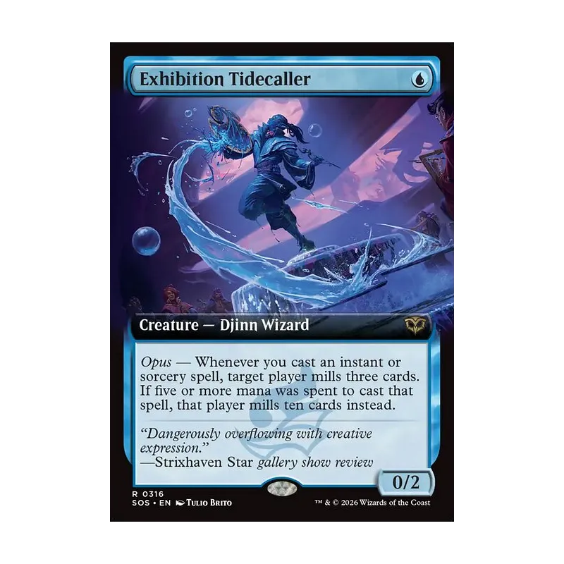 Exhibition Tidecaller (Extended Art) - Secrets of Strixhaven (Near Mint)