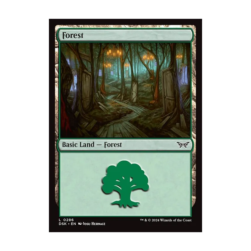 Forest (0286) - Duskmourn: House of Horror (Foil Near Mint)