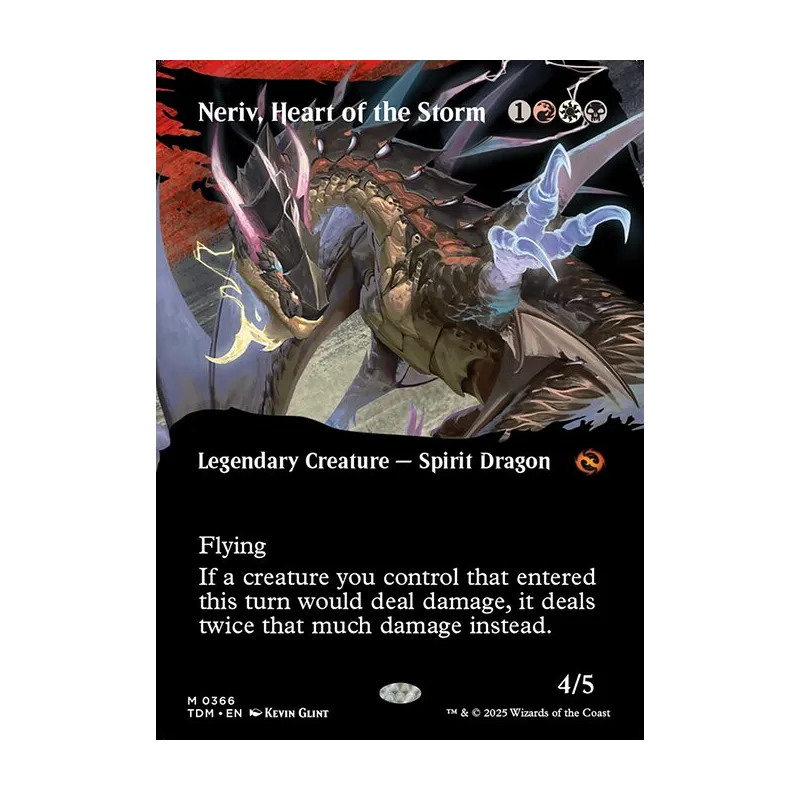 Neriv, Heart of the Storm (Borderless) - Tarkir: Dragonstorm (Near Mint)