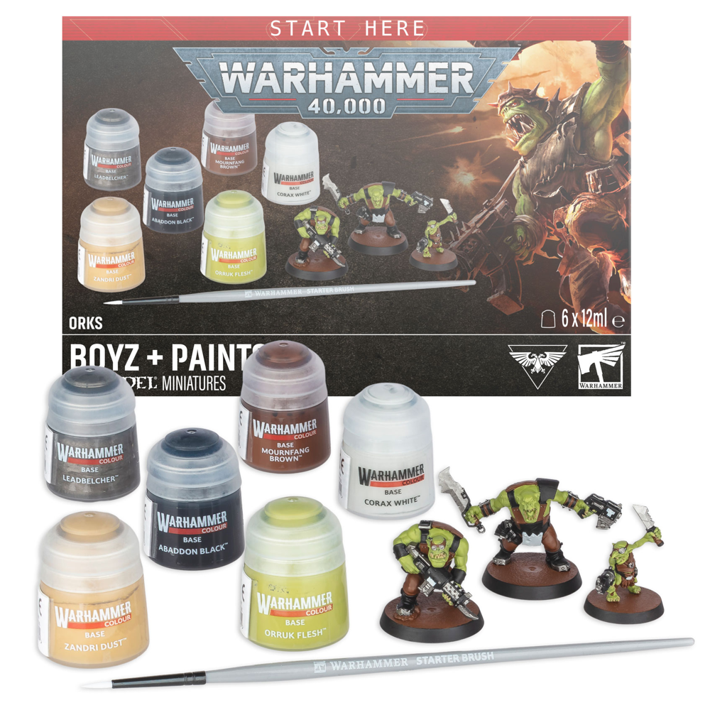 Warhammer 40K: Orks - Boyz + Paints (Preorder)