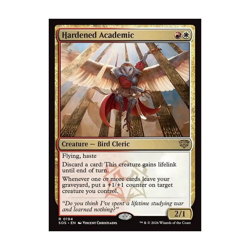 Hardened Academic - Secrets of Strixhaven (Near Mint)