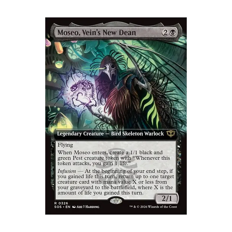Moseo, Vein's New Dean (Extended Art) - Secrets of Strixhaven (Near Mint)
