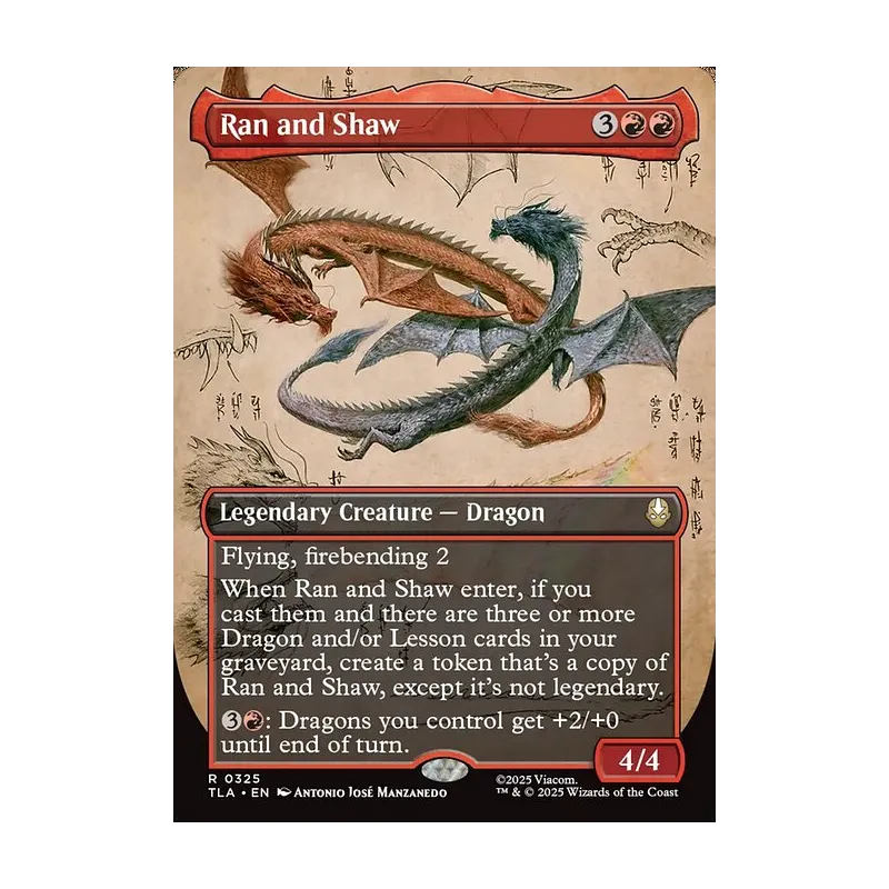 Ran and Shaw (Borderless) - Avatar: The Last Airbender (Near Mint)