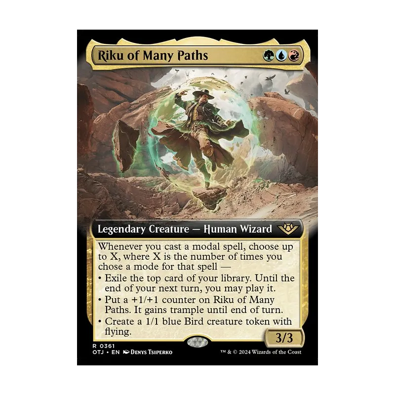 Riku of Many Paths (Extended Art) - Outlaws of Thunder Junction (Near Mint)