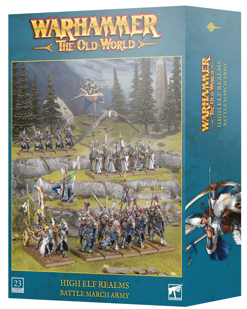 Warhammer The Old World: High Elf Realms - Battle March Army (Preorder)