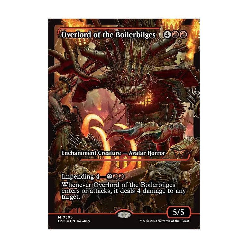 Overlord of the Boilerbilges (Showcase) - Duskmourn: House of Horror (Foil Near Mint)