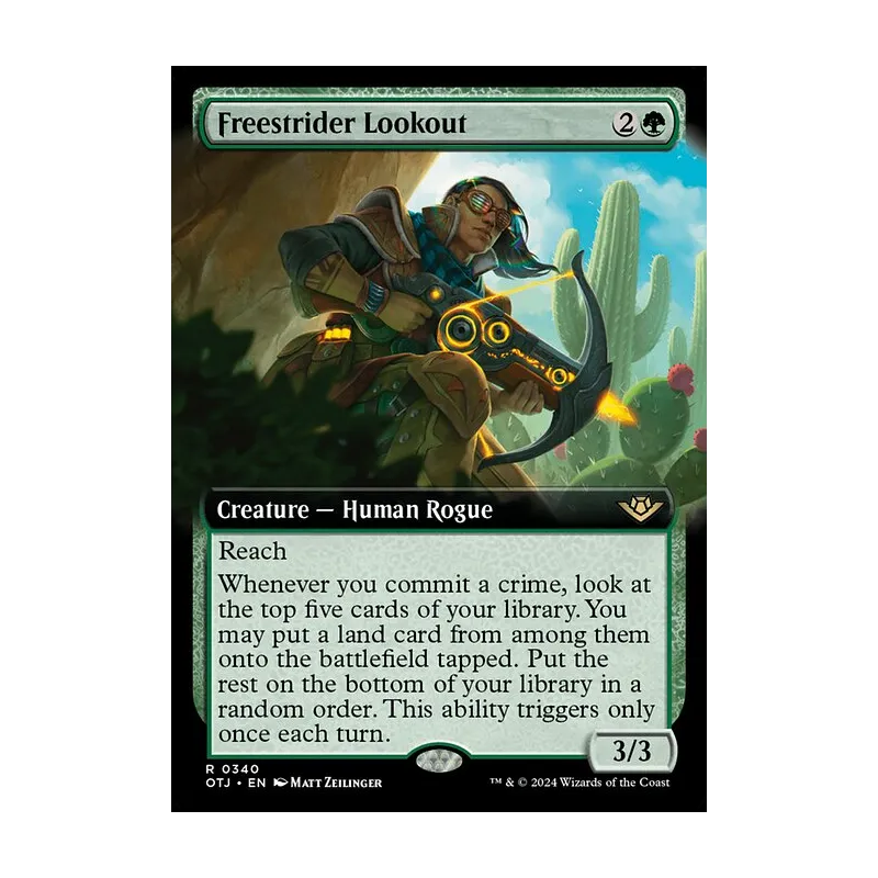 Freestrider Lookout (Extended Art) - Outlaws of Thunder Junction (Near Mint)