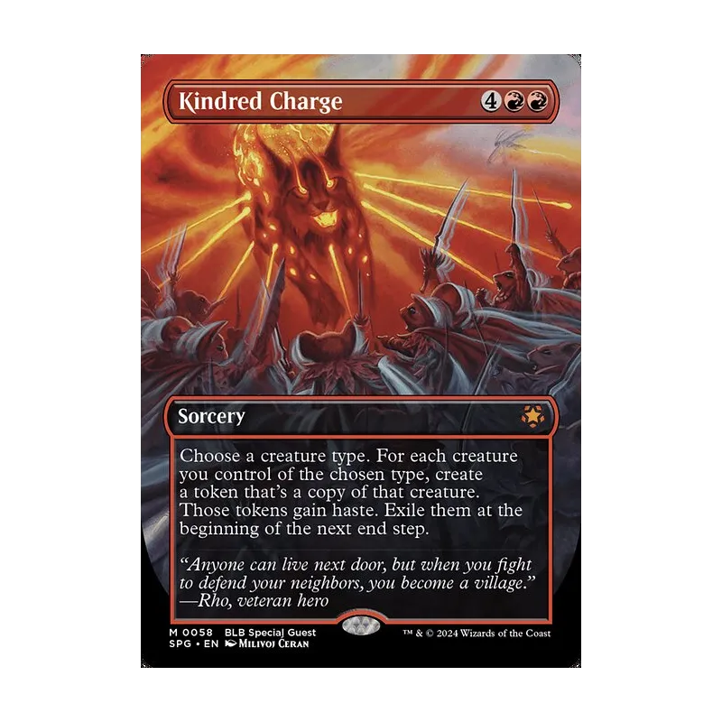 Kindred Charge (Borderless) - Special Guests (Near Mint)