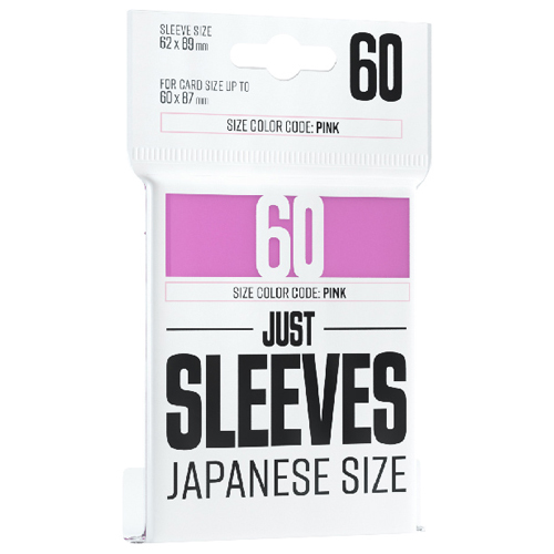 Just Sleeves: Japanese Size - Pink (60) Just Sleeves: Japanese Size - Pink (60)