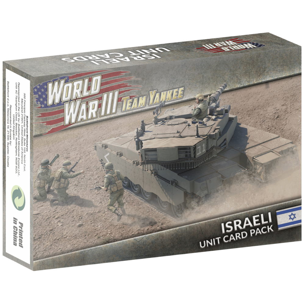 WWIII Team Yankee: Israeli - Unit Cards