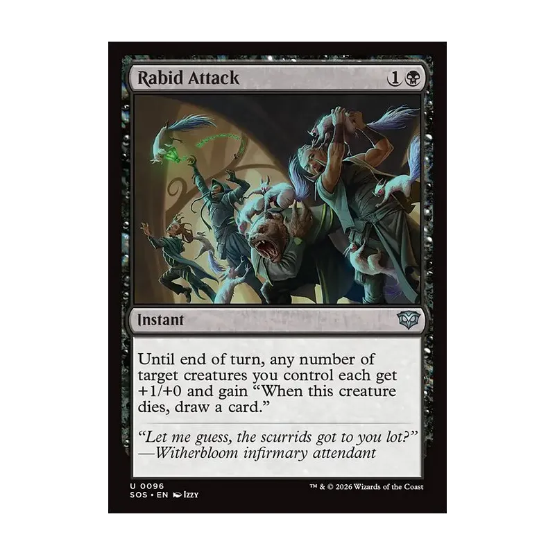 Rabid Attack - Secrets of Strixhaven (Near Mint)