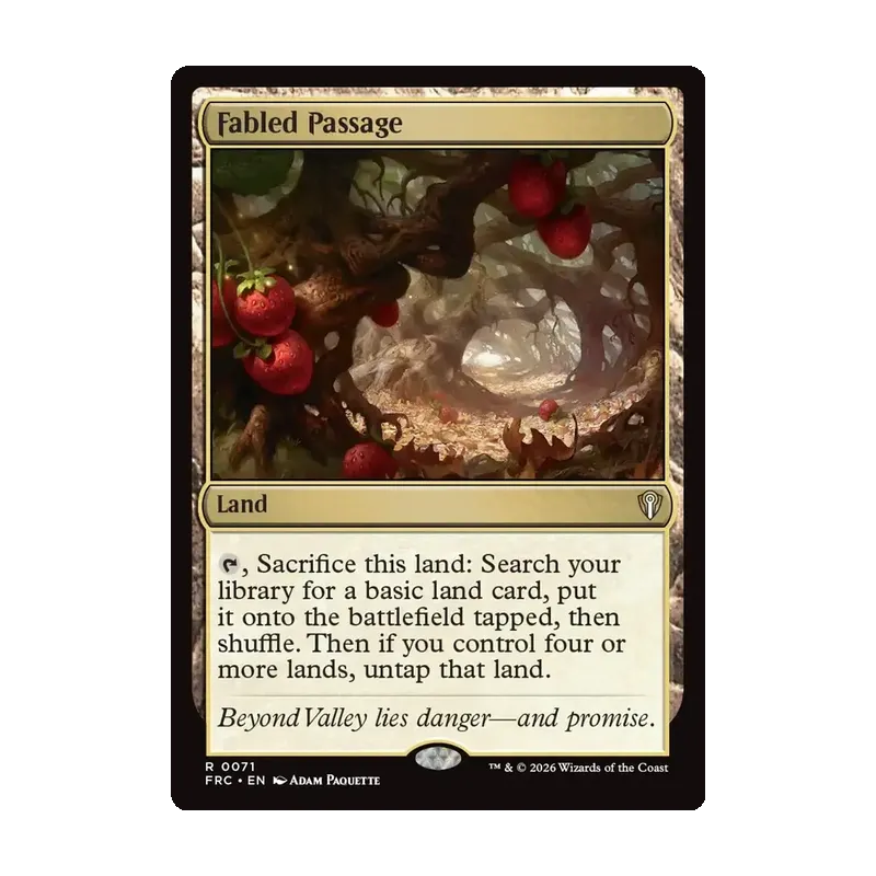 Fabled Passage - Reality Fracture Commander (Near Mint)