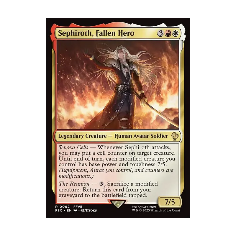 Sephiroth, Fallen Hero - Final Fantasy Commander (Near Mint)