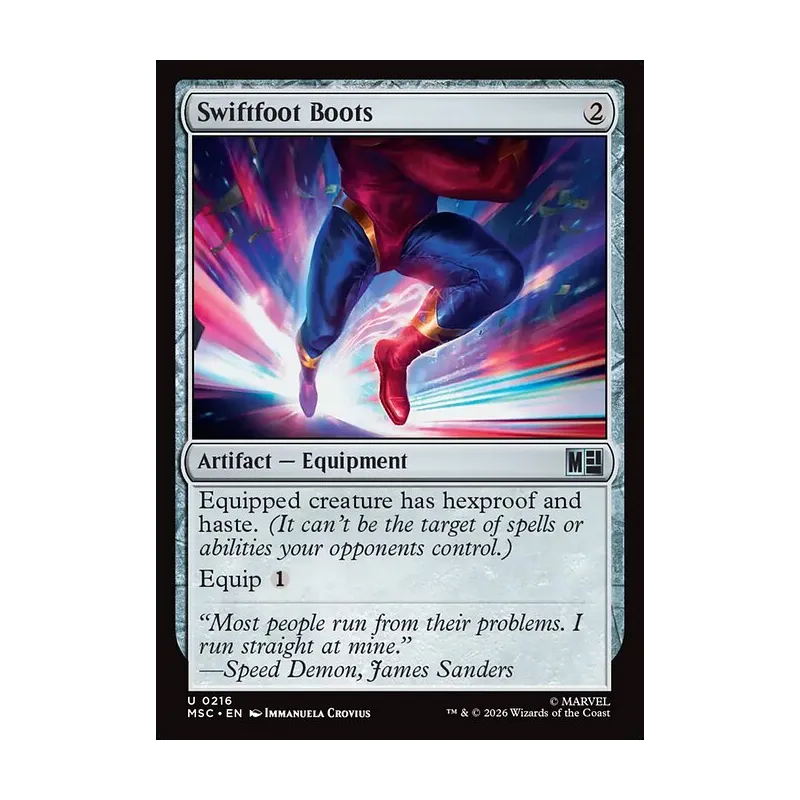 Swiftfoot Boots (Surge Foil) - Marvel Super Heroes Commander (Foil Near Mint)