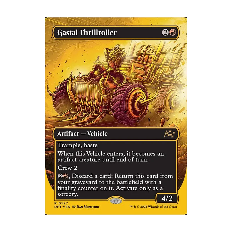 Gastal Thrillroller (Borderless) (First-Place Foil) - Aetherdrift (Foil Near Mint)