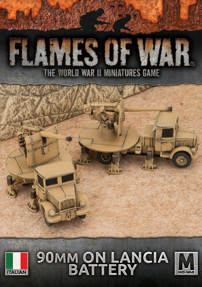 Flames of War WW2: Italian - 90mm on Lancia Battery