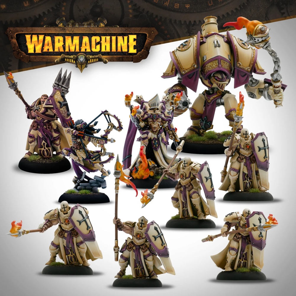 Warmachine: Menoth Covenant of the Flame - Defenders of the Flame Command Set (Preorder)