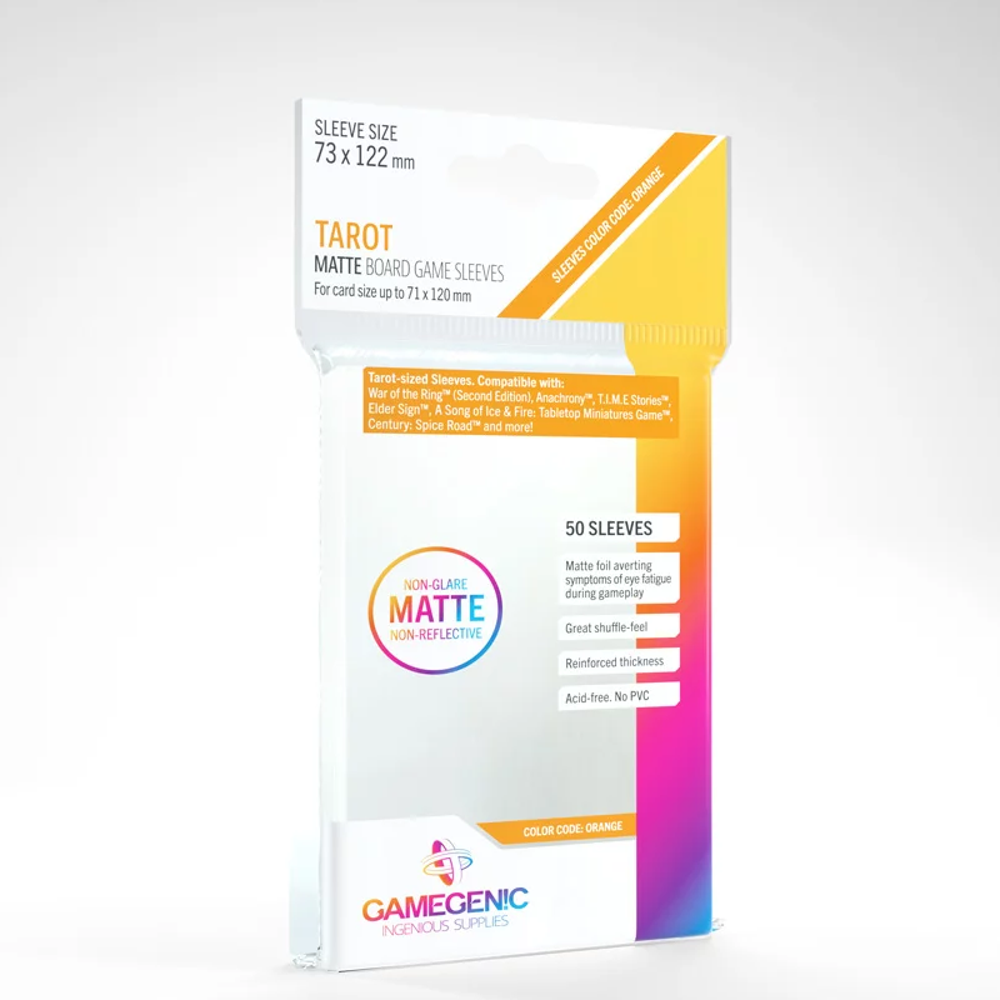 Matte Board Game Sleeves: Tarot - Clear (50) (Preorder)