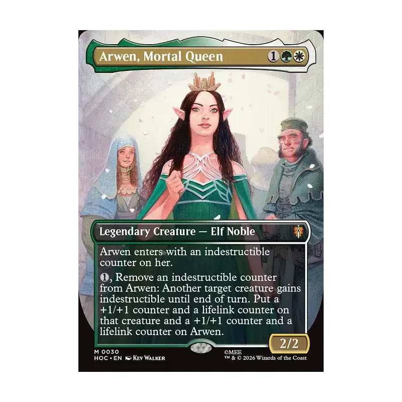 Arwen, Mortal Queen (Borderless) - The Hobbit Eternal (Near Mint)