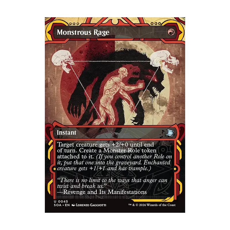 Monstrous Rage - Secrets of Strixhaven Mystical Archive (Near Mint)