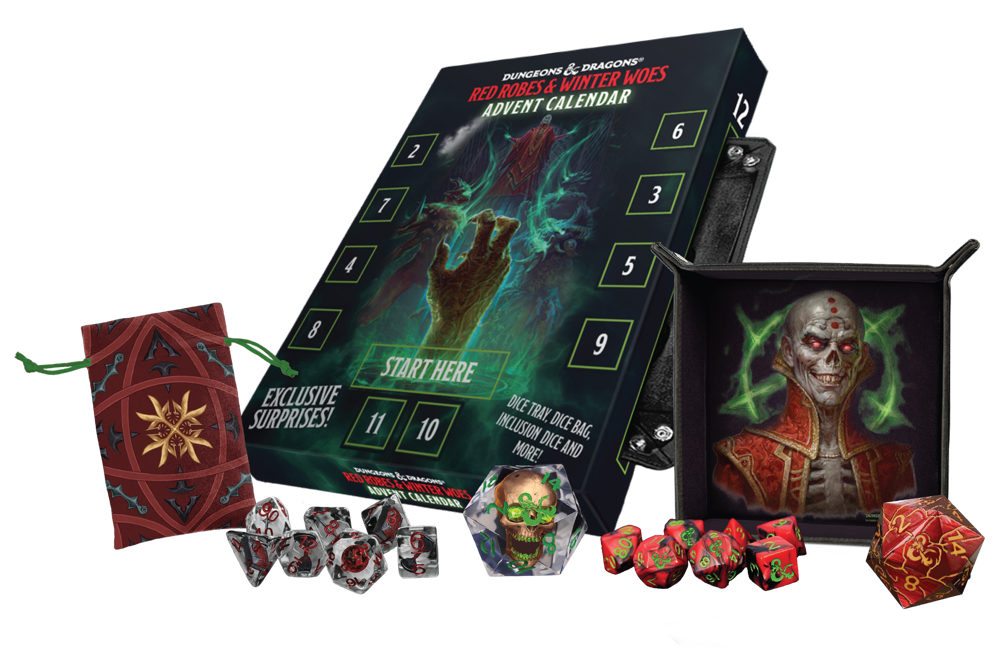 D&D Advent Dice Calendar: Red Robes & Winter Woes (Preorder)