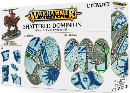 Warhammer Age of Sigmar: Shattered Dominion - 60 & 90mm Oval Bases