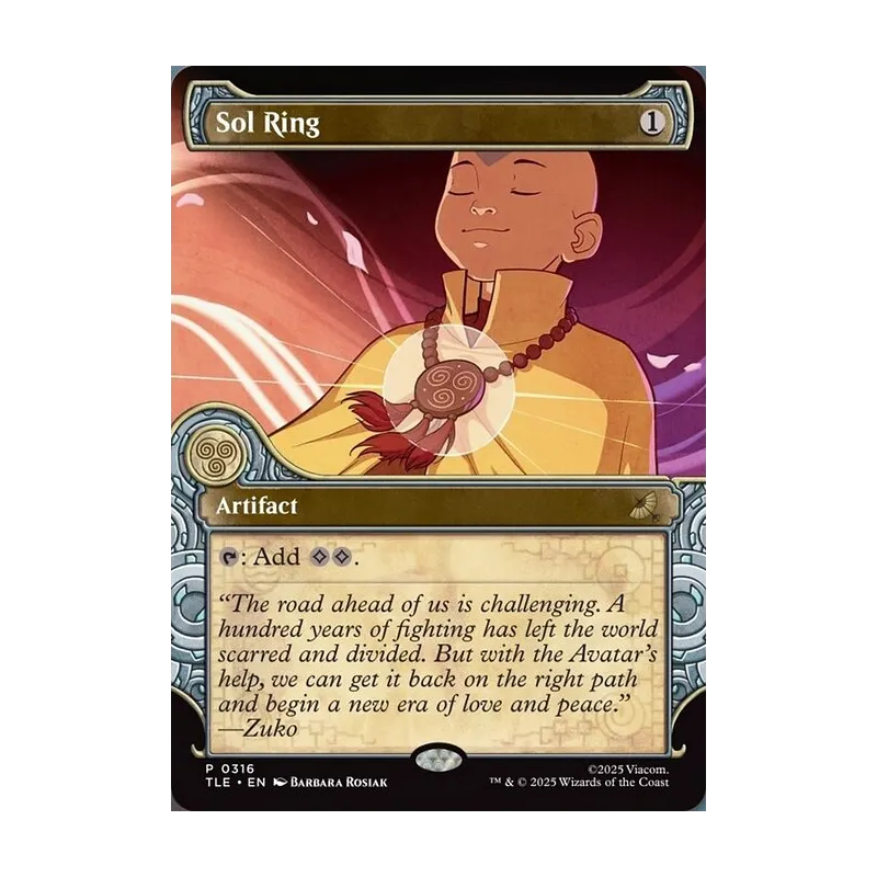 Sol Ring (Showcase) - Avatar: The Last Airbender Eternal (Near Mint)