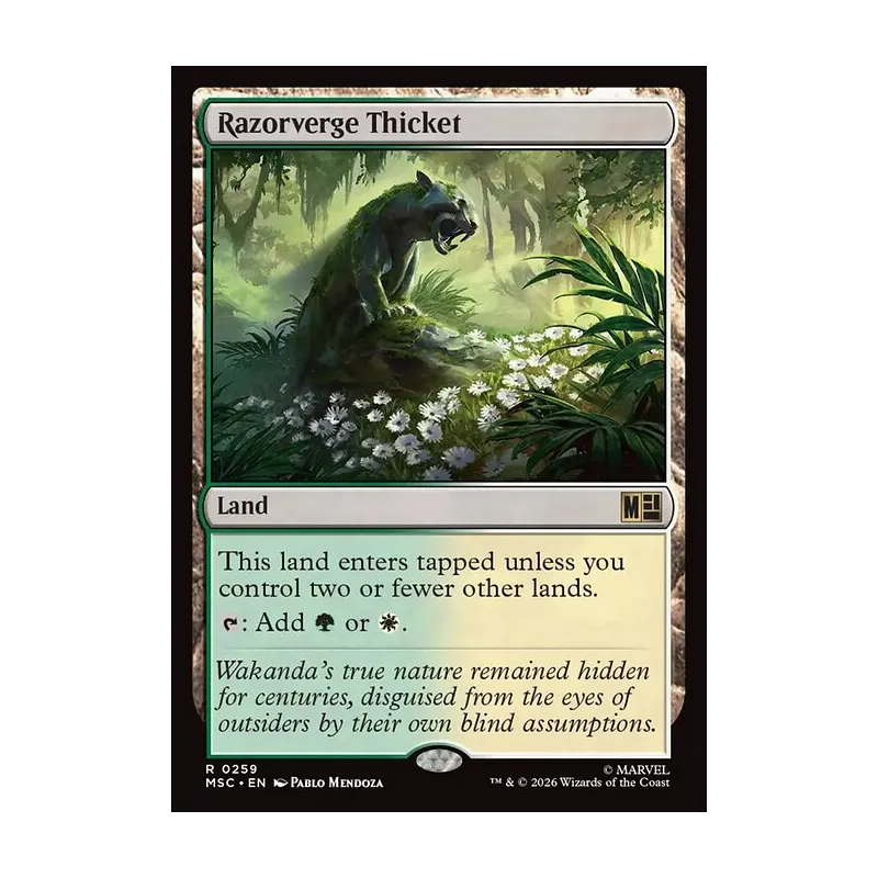 Razorverge Thicket (Surge Foil) - Marvel Super Heroes Commander (Foil Near Mint)