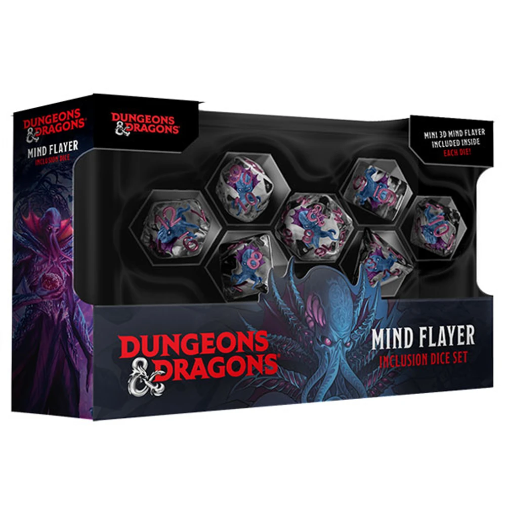 D&D Inclusion: Mind Flayer Dice Set (7) (Preorder)
