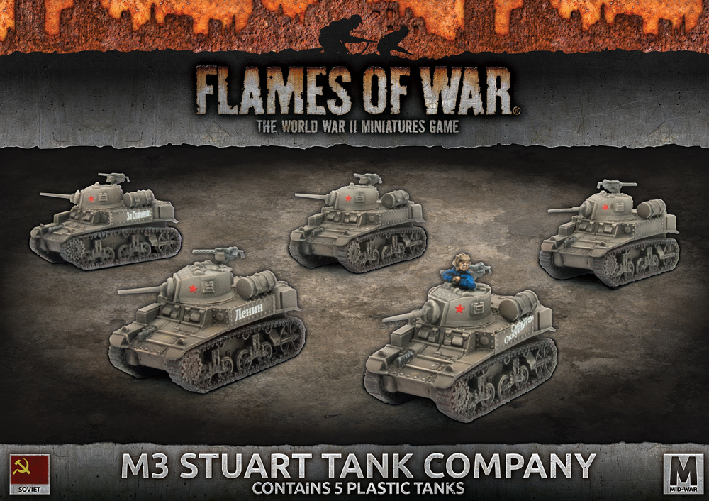 Flames of War WW2: Soviet - M3 Stuart Company
