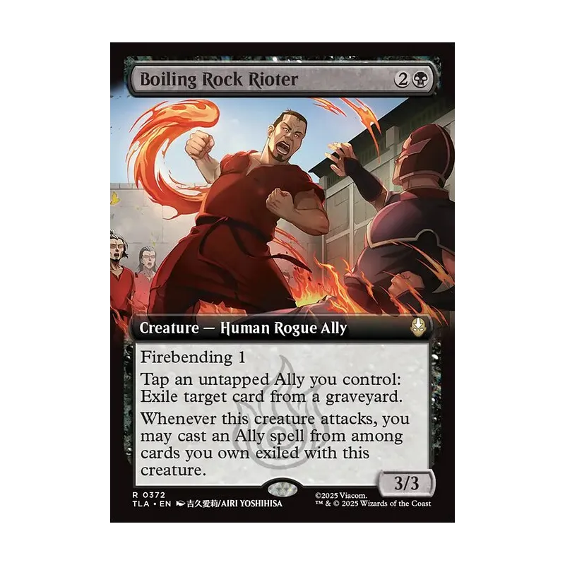 Boiling Rock Rioter (Extended Art) - Avatar: The Last Airbender (Near Mint)