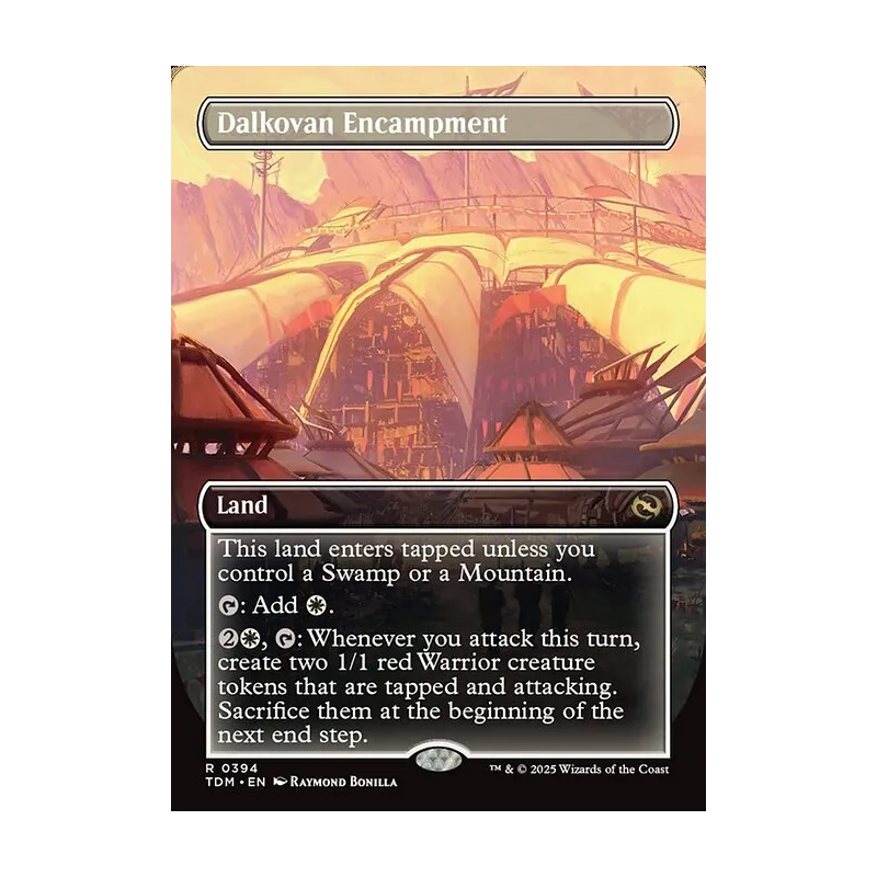 Dalkovan Encampment (Borderless) - Tarkir: Dragonstorm (Near Mint)