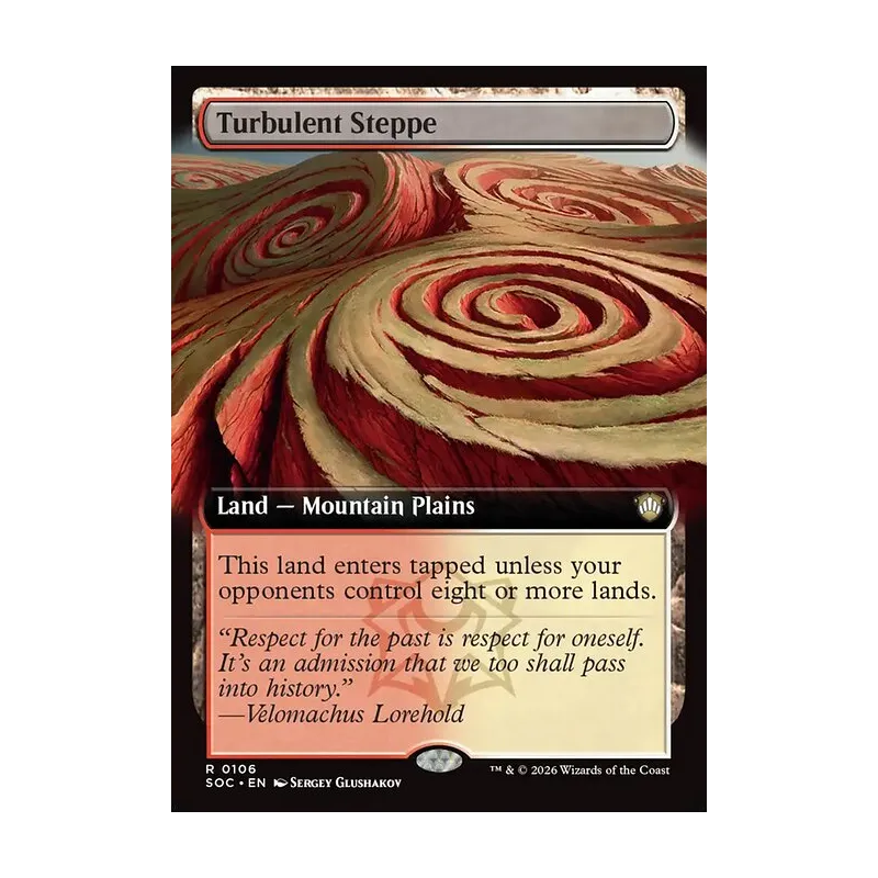 Turbulent Steppe (Extended Art) - Secrets of Strixhaven Commander (Near Mint)