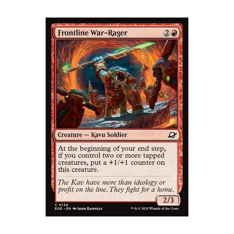 Frontline War-Rager - Edge of Eternities (Near Mint)