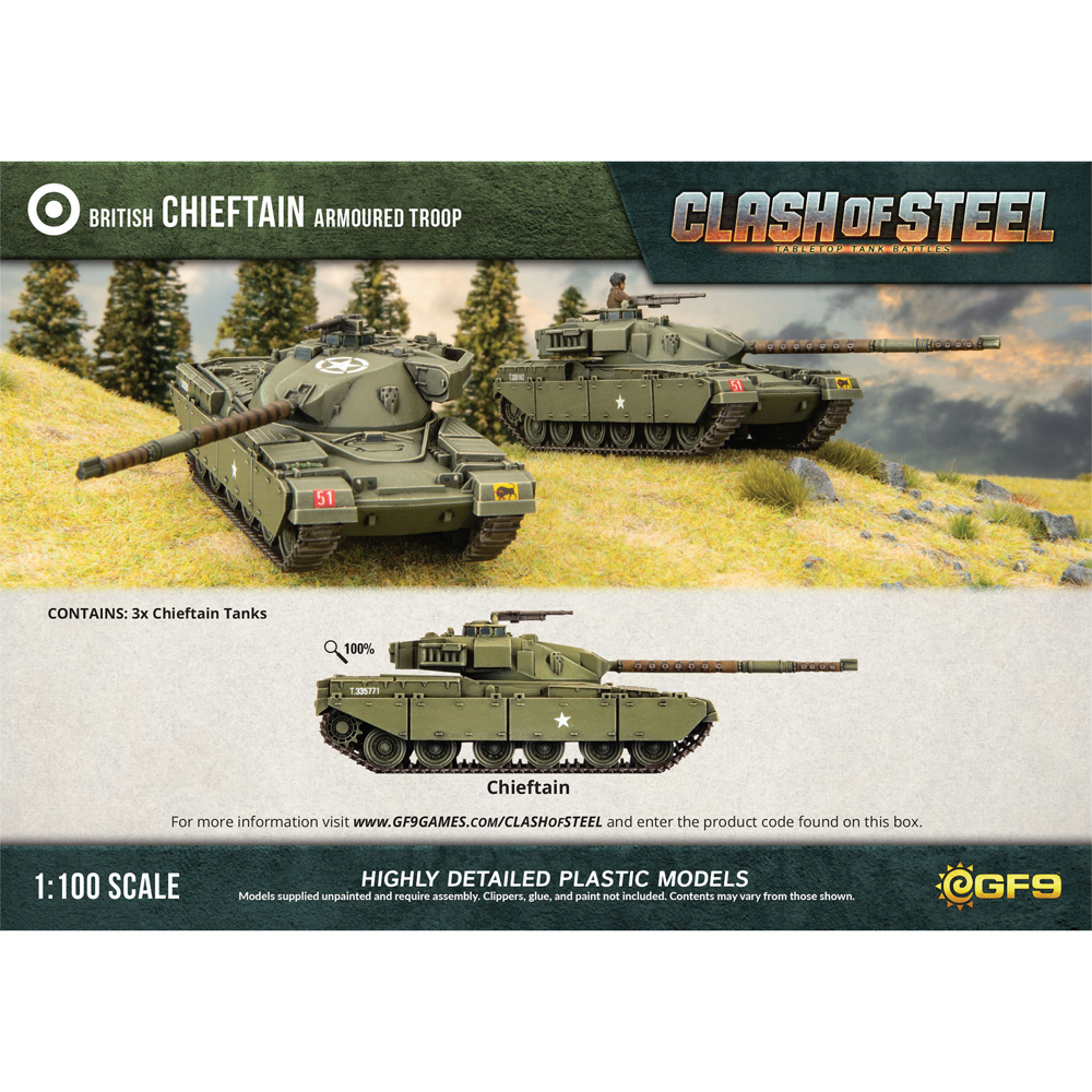 Clash of Steel: British - Chieftain Armoured Troop