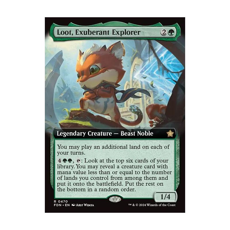 Loot, Exuberant Explorer (Extended Art) - Foundations (Near Mint)
