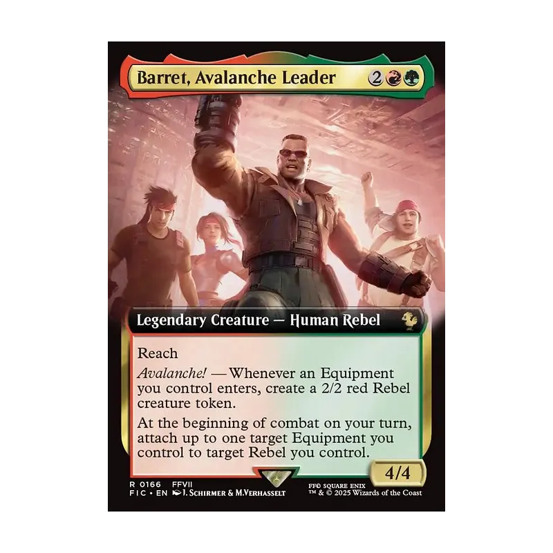 Barret, Avalanche Leader (Extended Art) - Final Fantasy Commander (Near Mint)