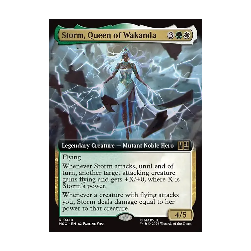 Storm, Queen of Wakanda (Extended Art) - Marvel Super Heroes Commander (Near Mint)