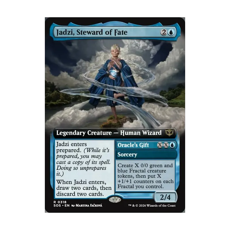 Jadzi, Steward of Fate // Oracle's Gift (Extended Art) - Secrets of Strixhaven (Near Mint)