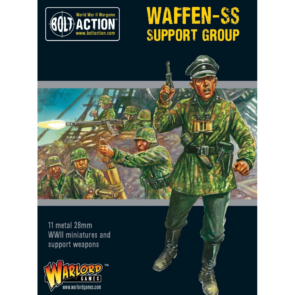 Bolt Action: Waffen-SS Support Group (HQ, Mortar & MMG)
