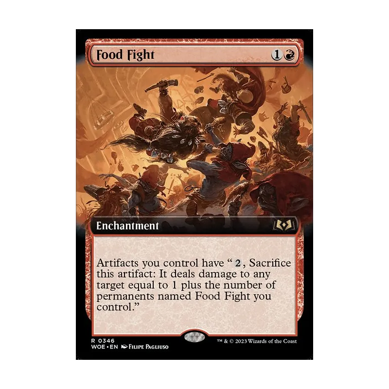 Food Fight (Extended Art) - Wilds of Eldraine (Near Mint)