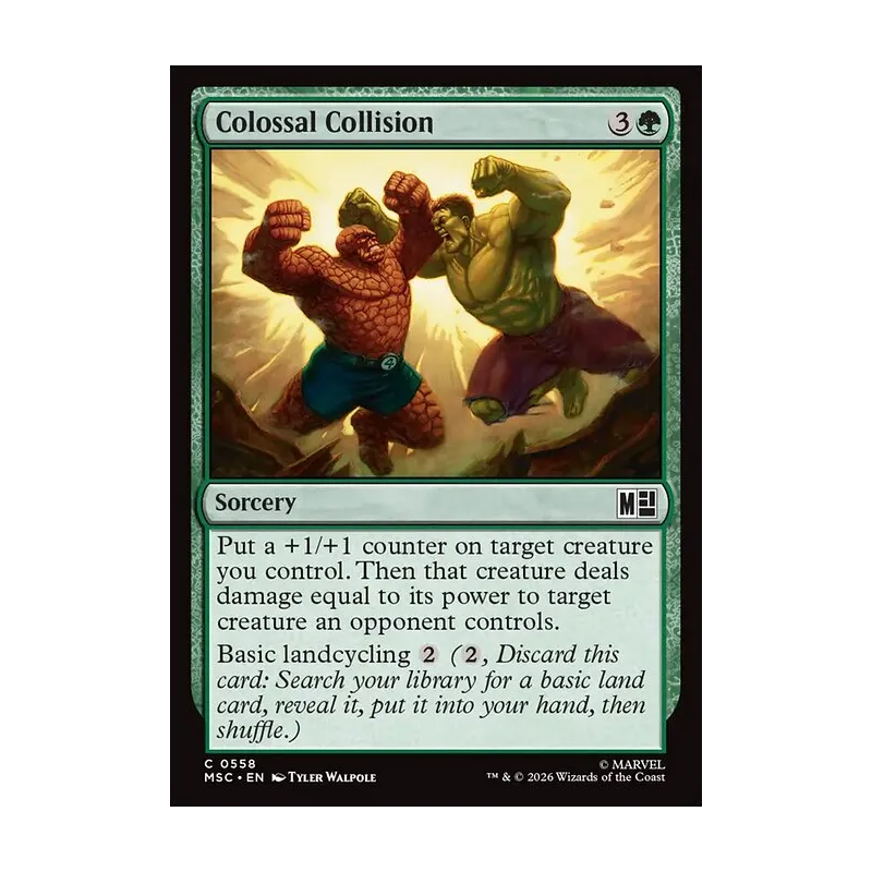 Colossal Collision - Marvel Super Heroes Commander (Near Mint)