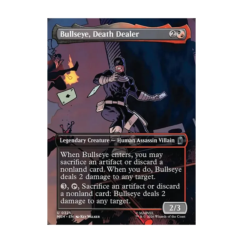 Bullseye, Death Dealer (Borderless) - Marvel Super Heroes (Near Mint)