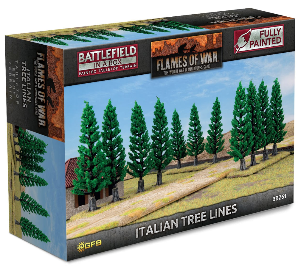 Flames of War: Battlefield in a Box - Italian Tree Lines (Preorder)