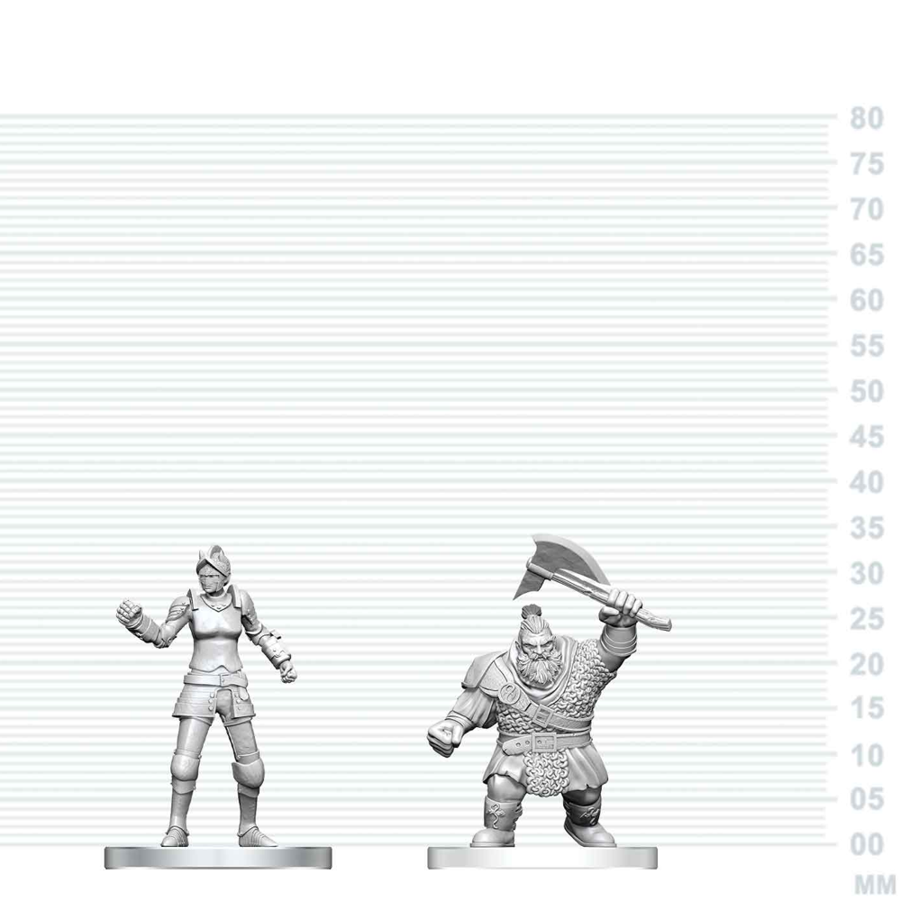 D&D Nolzur's Marvelous Unpainted Minis: Cultist of Bane & Dwarf Zhentilar Soldier (Preorder)