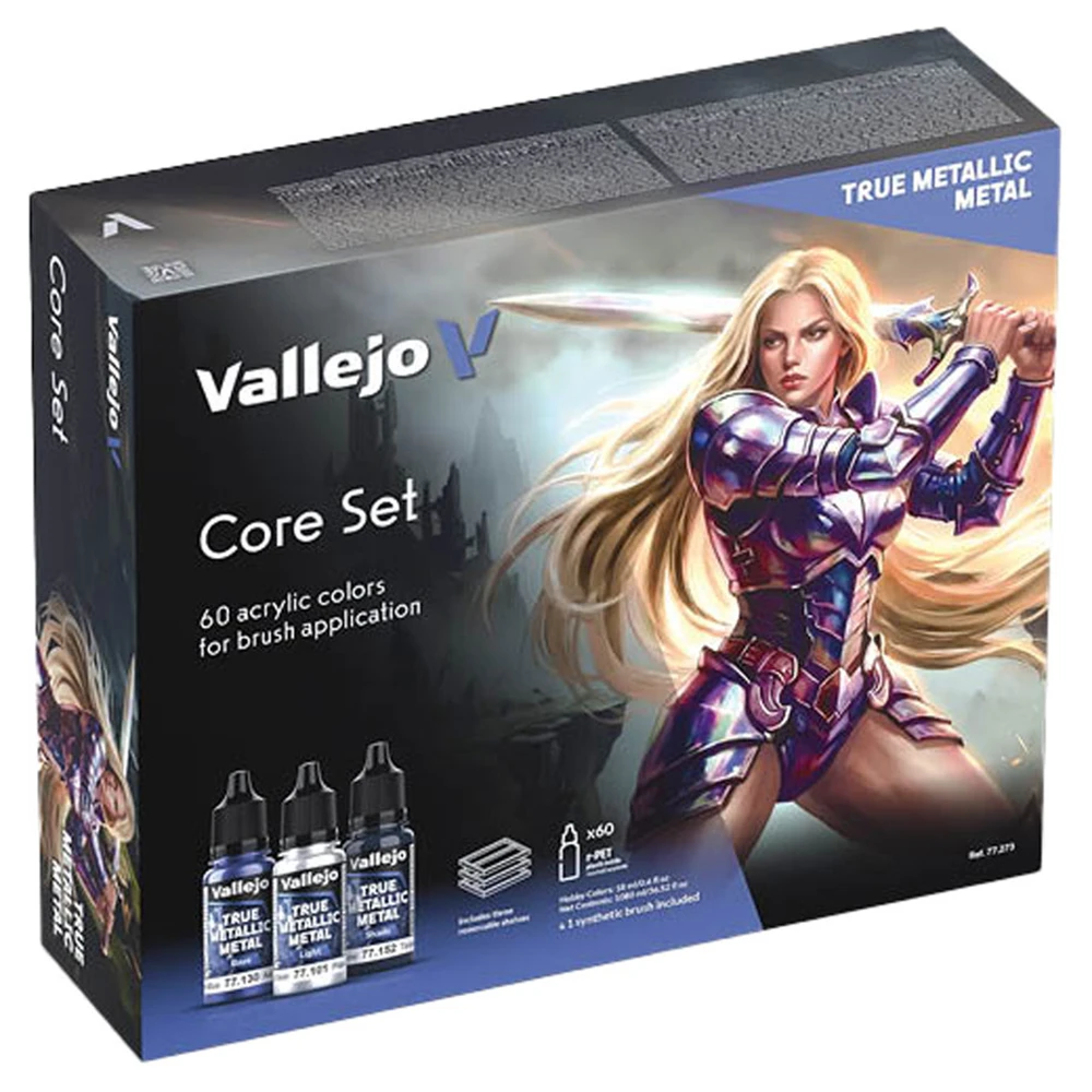 Vallejo: True Metallic Metal: Core Set (Preorder)