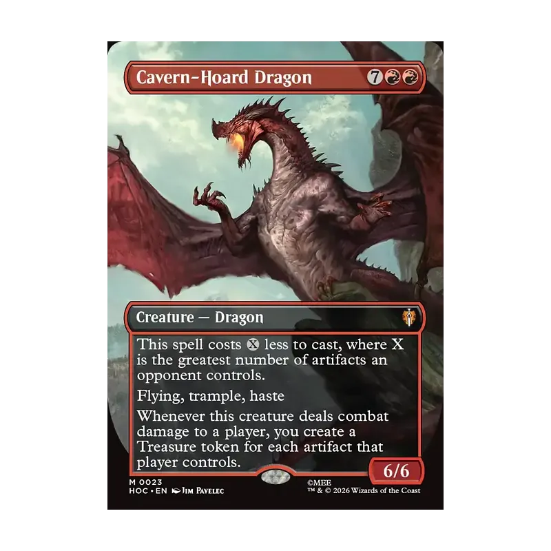 Cavern-Hoard Dragon (Borderless) - The Hobbit Eternal (Near Mint)