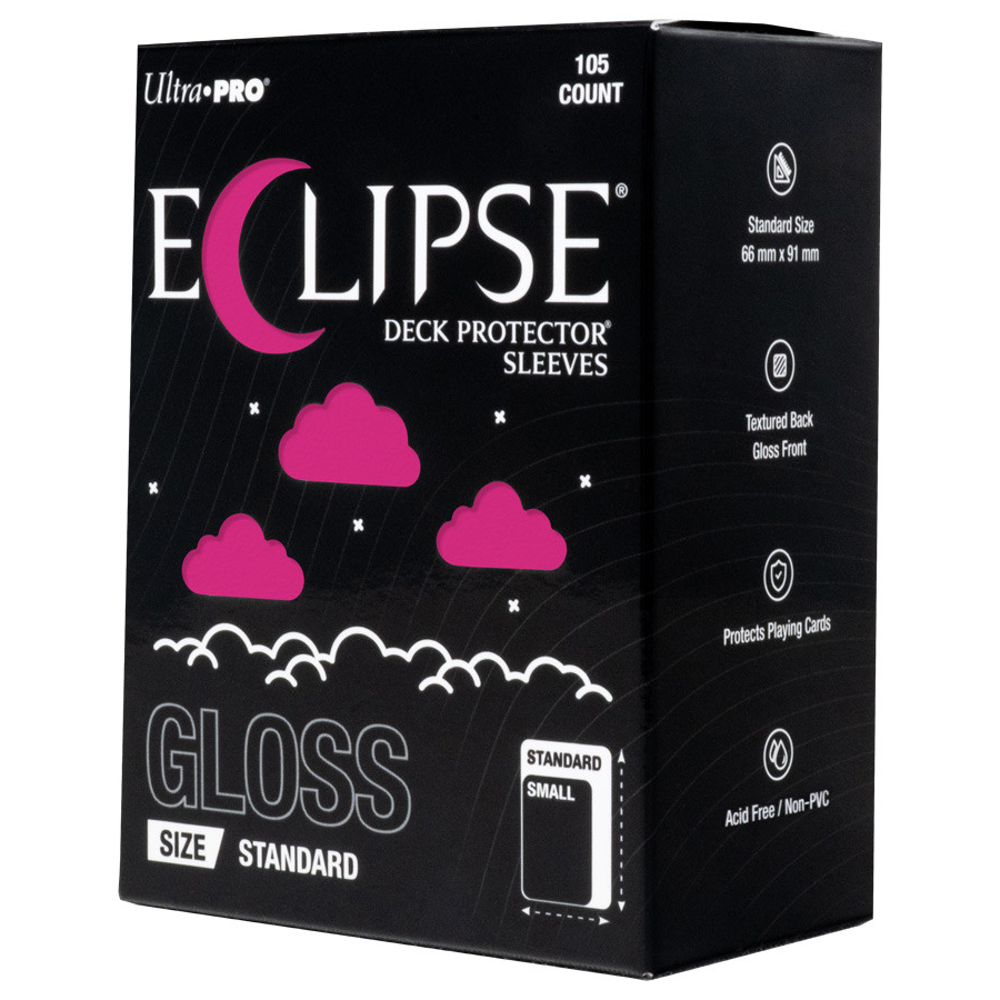 Deck Protector Sleeves: Eclipse Gloss - Hot Pink (105) (Preorder)