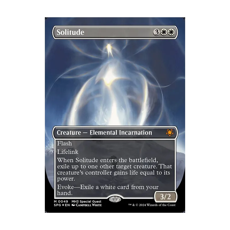 Solitude (Borderless) (Textured Foil) - Special Guests (Foil Near Mint)