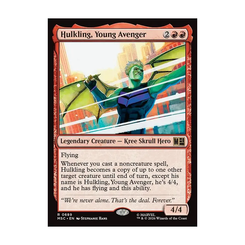 Hulkling, Young Avenger - Marvel Super Heroes Commander (Near Mint)